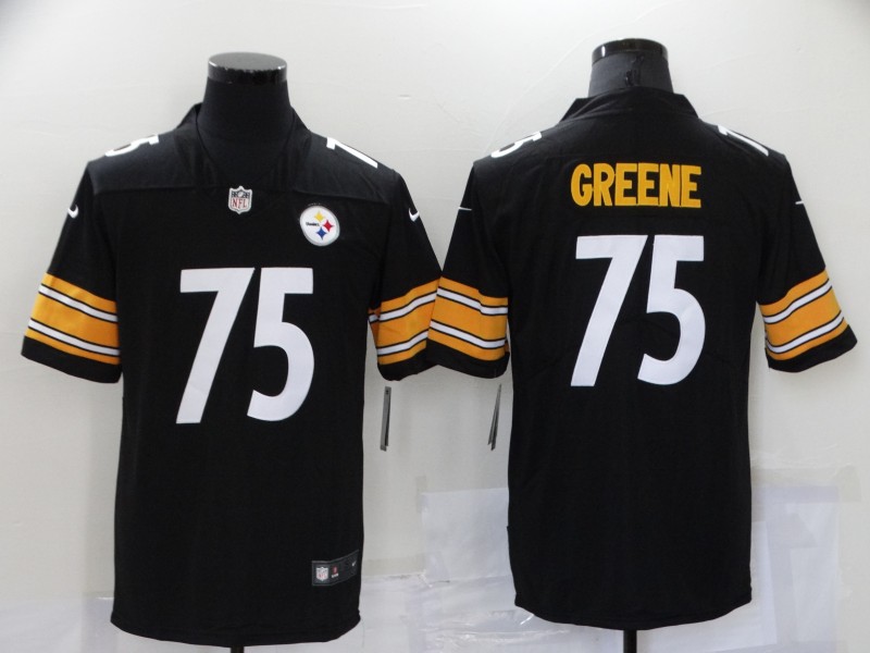 Men's Pittsburgh Steelers Joe Greene #75 Black Jersey